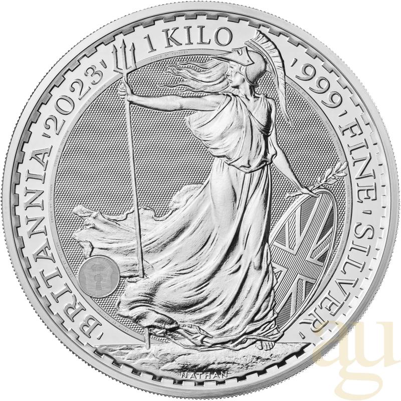 1 Kilogramm Silbermünze Britannia 2023 - King Charles