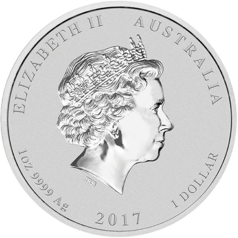 1 unce stříbrná mince Austrálie drak & Phönix 2017