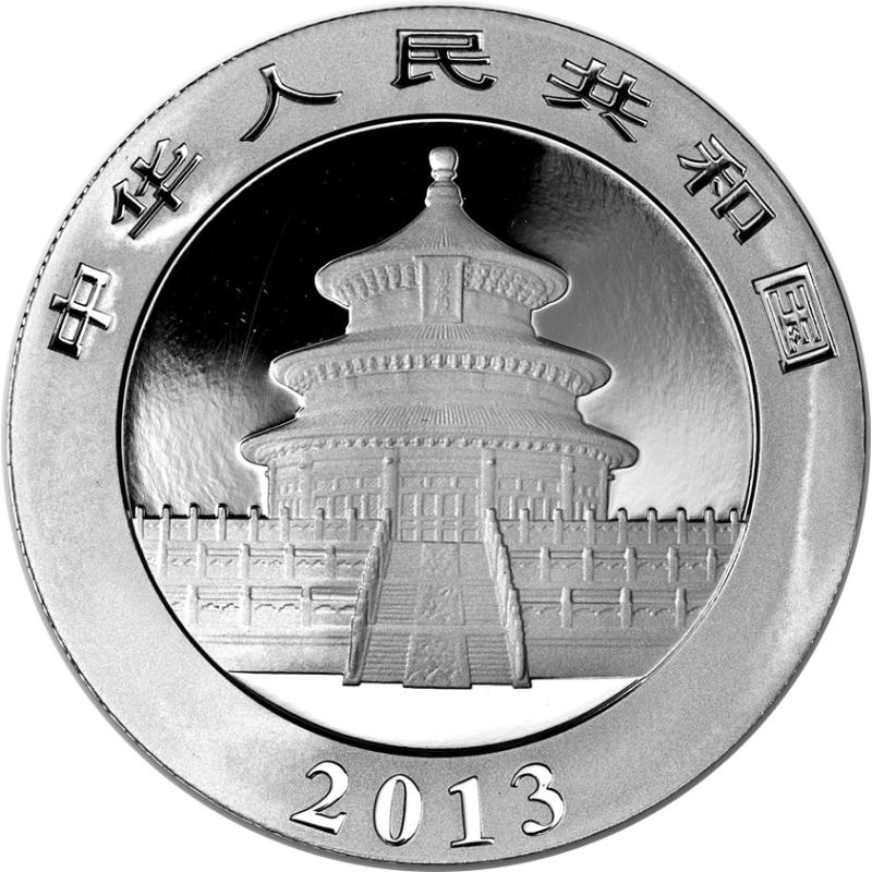 1 kilogram stříbrná mince China Panda 2013 proof