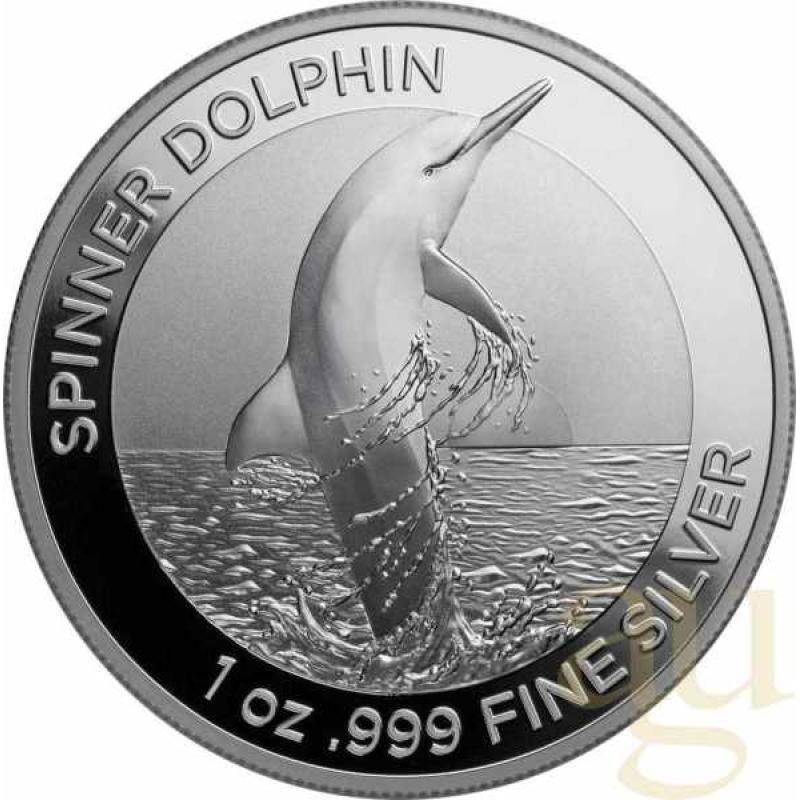 1 Unze Silbermünze Australien Spinner Delfin 2020