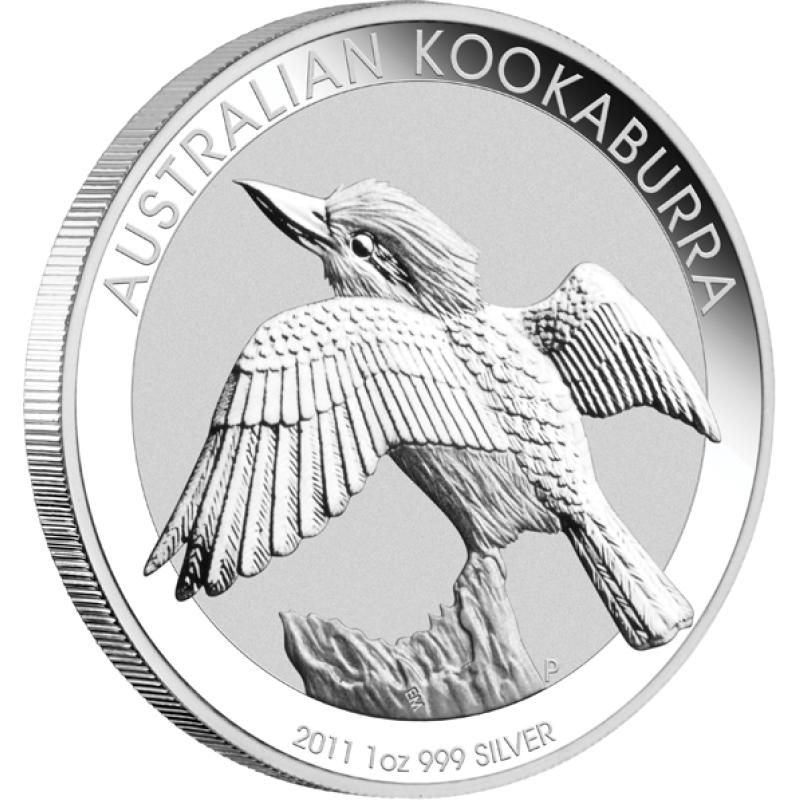 1 unce stříbrná mince Austrálie Kookaburra 2011