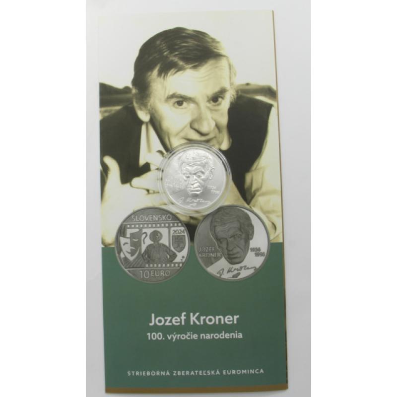 2024-PSM 10 eur Jozef Kroner -100. výročie narodenia B.K.