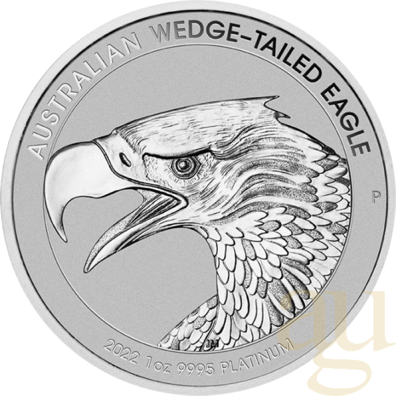 1 Unze Platinmünze Australien Wedge Tailed Eagle 2022 - Reverse Proof