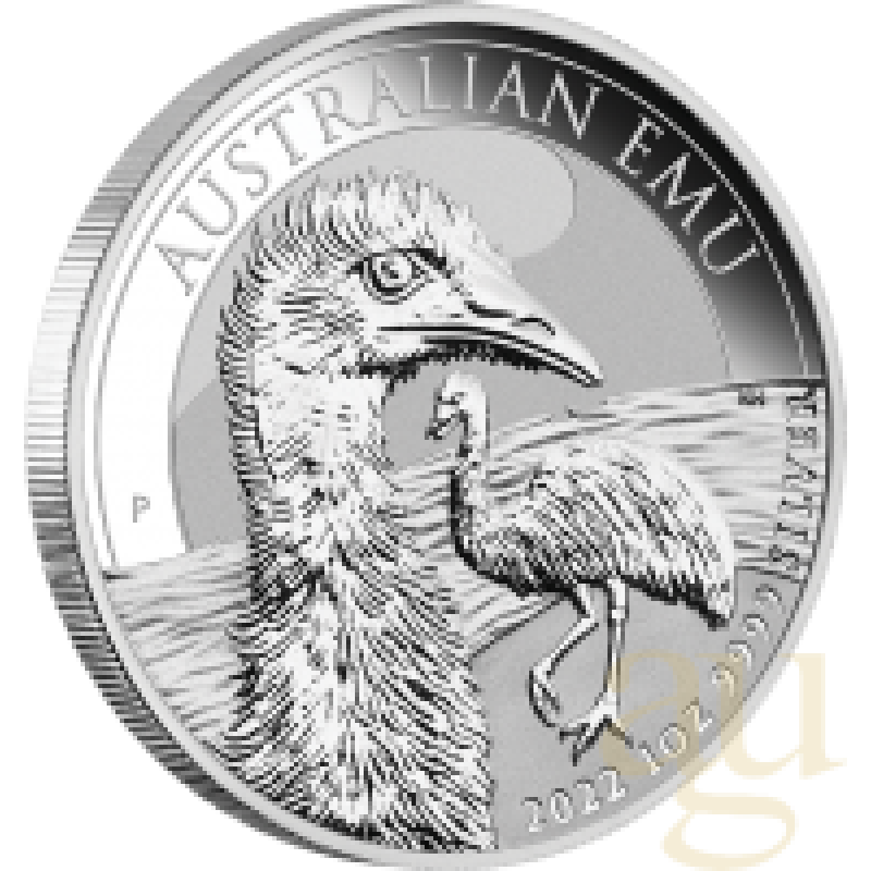 1 Unze Silbermünze Australien Emu 2022