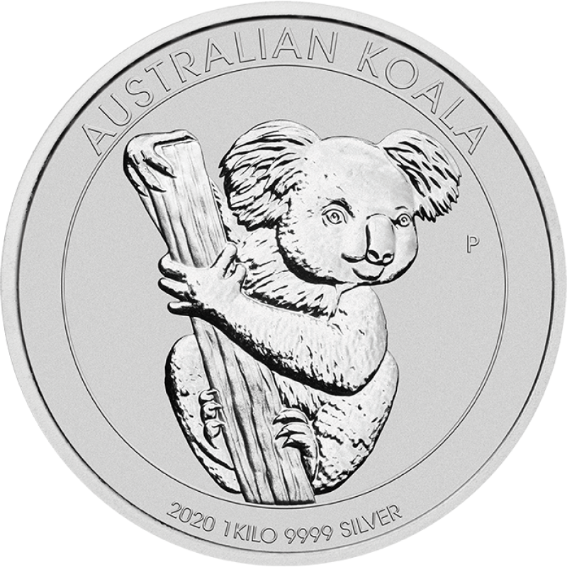 1 kilogram stříbrná mince Austrálie Koala 2020