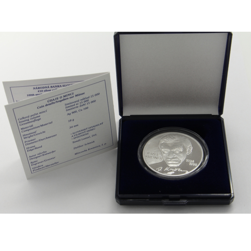 2024-PSM 10 eur Jozef Kroner -100. výročie narodenia