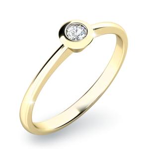 Prsteň AU 585/1000 prírodný diamant 0,053 ct 1,05 g G1080701