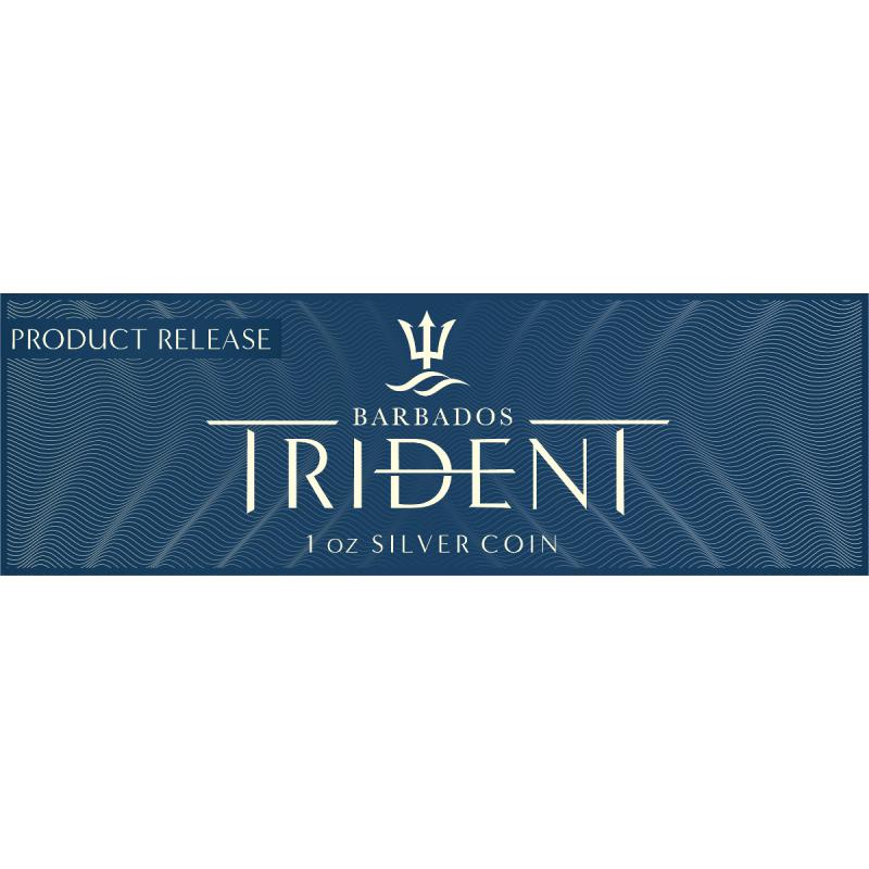 1 unce stříbrná mince Barbados Trident 2017