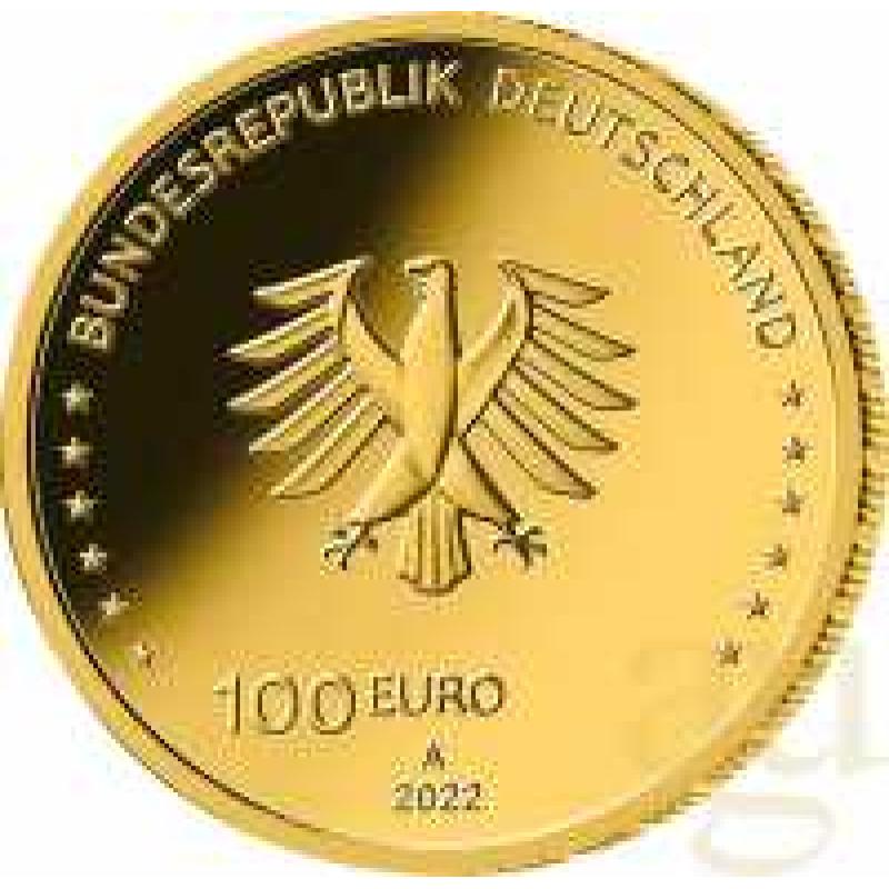 1/2 Unze Goldmünze - Säulen der Demokratie - 100 Euro Freiheit 2022 (D)