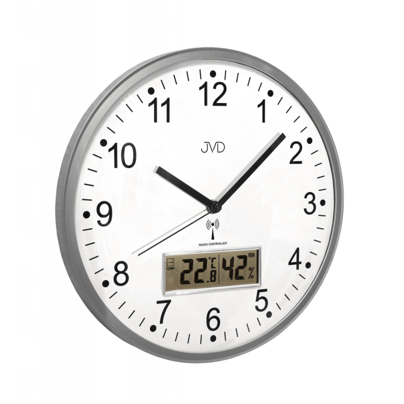 Rádiem řízené nástěnné hodiny JVD RH78.1
