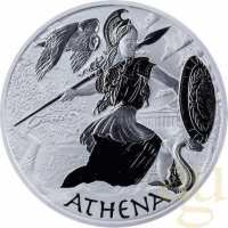 1 Unze Silbermünze Tuvalu - Gods of Olympus - Athena 2022