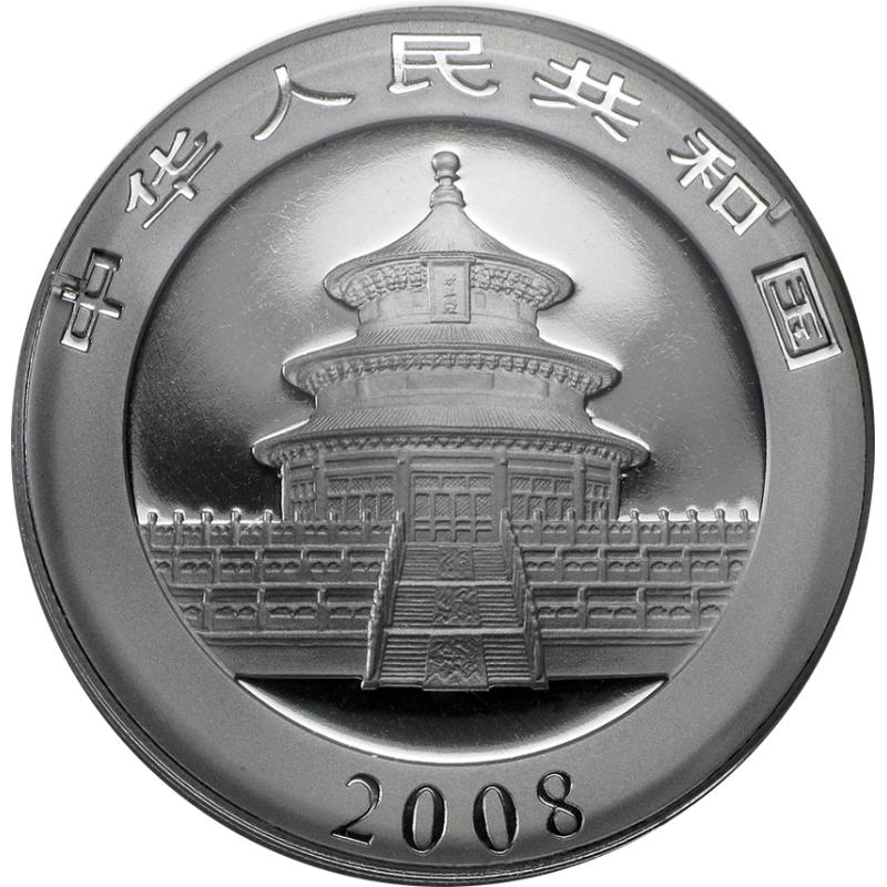 1 kilogram stříbrná mince China Panda 2008 proof