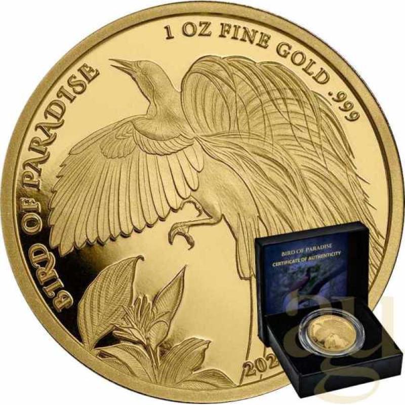 1 Unze Goldmünze Papua New Guinea Bird of Paradise 2023