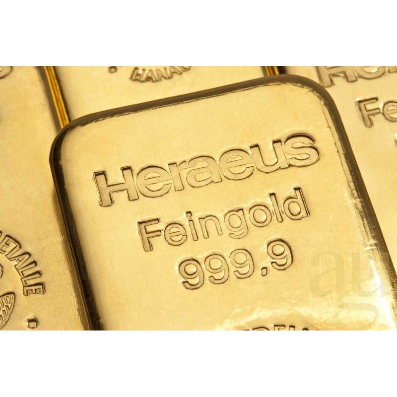 1 gram zlatý zliatok Goldbarren Heraeus Kinebar 1152001