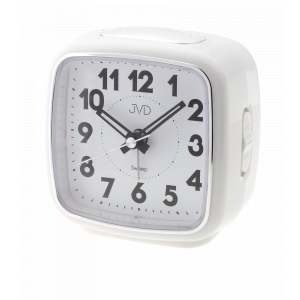 Budík Quartz JVD bílý SRP878.3