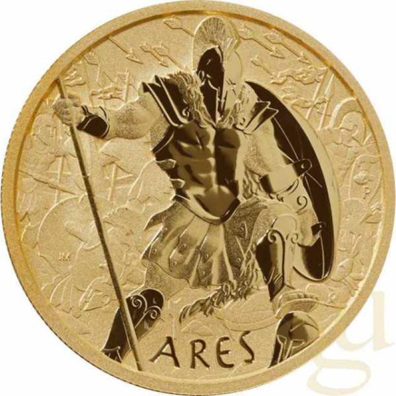 1 Unze Goldmünze Tuvalu - Gods of Olympus - Ares 2023