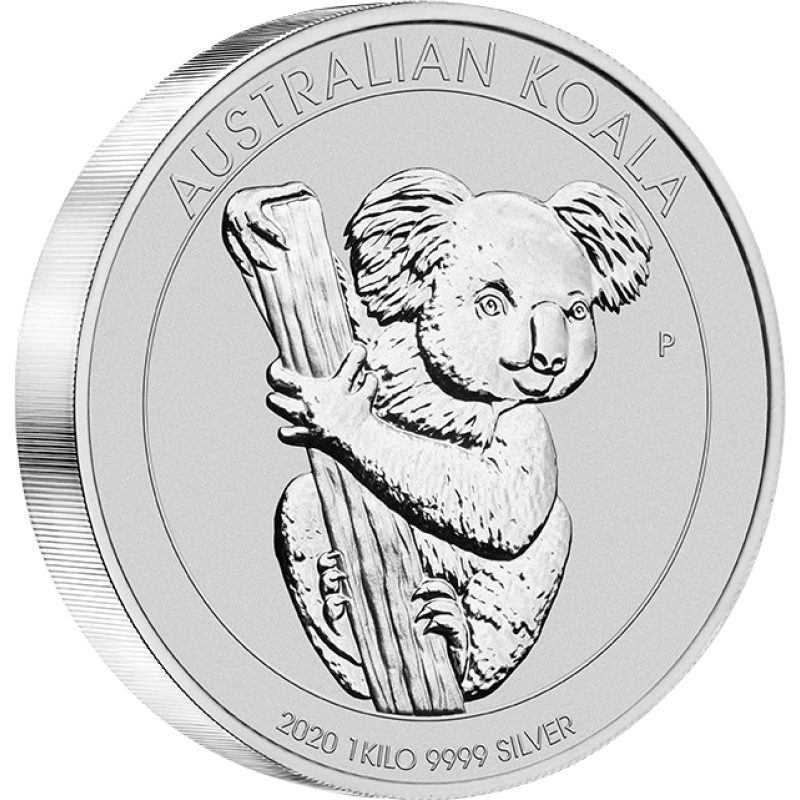 1 kilogram stříbrná mince Austrálie Koala 2020