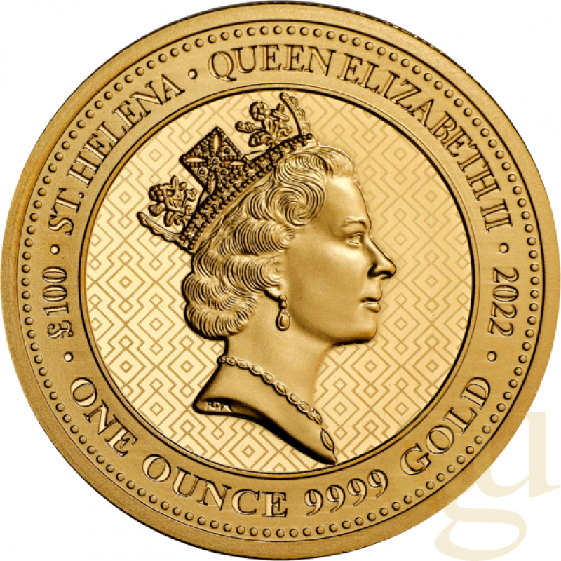 1 Unze Goldmünze St. Helena - The Queen´s Virtues - Truth 2022