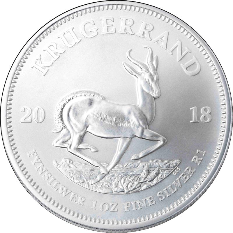 1 unce stříbrná mince Krugerrand 2018