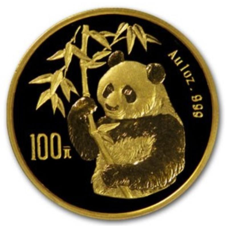1 unce zlatá mince China Panda 1995