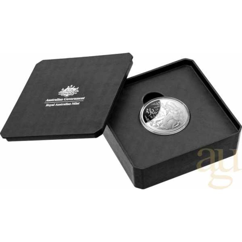 1 Unze Silbermünze Australien RAM Lunar Hase 2023 Domed - Proof