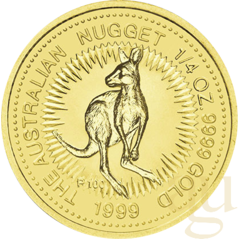 1/4 Unze Goldmünze Australien Känguru 1999