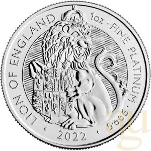 2022 Tudor Beasts Lion 1 oz platinová mince