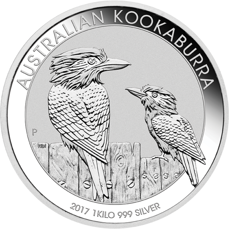 1 kilogram stříbrná mince Austrálie Kookaburra 2017