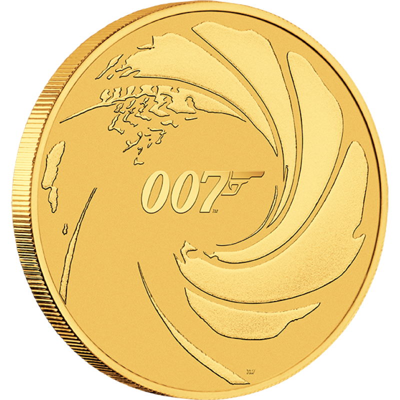 1 unce zlatá mince Perth Mint Tuvalu James Bond 007 - 2020