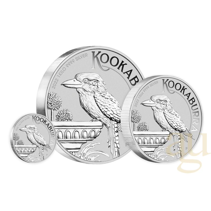 10 uncí stříbrná mince Austrálie Kookaburra 2022