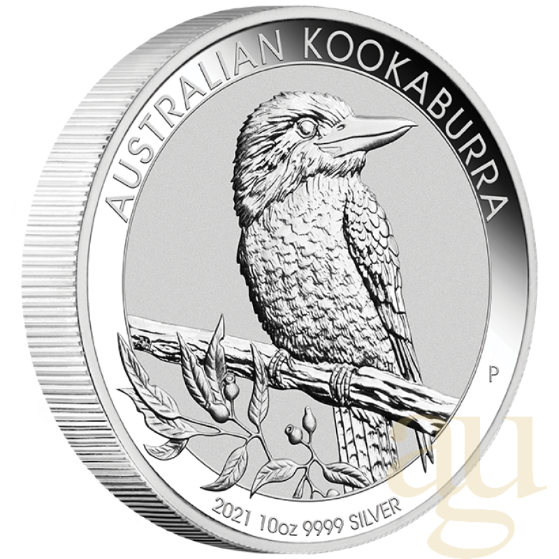 10 uncí stříbrná mince Austrálie Kookaburra 2021