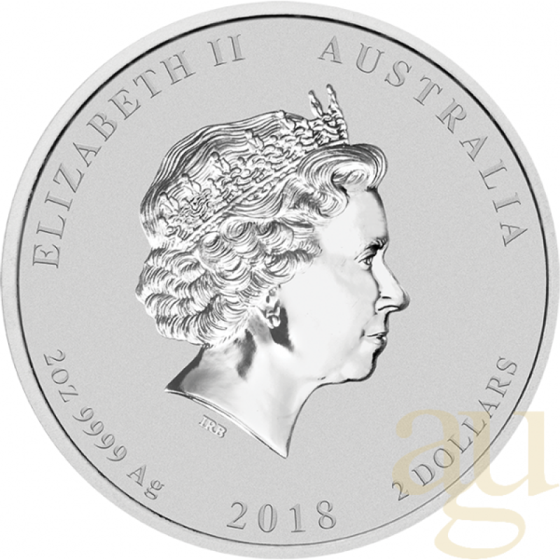 2 Unzen Silbermünze Piedfort Australien Friedenstaube 2018 - End of World War I