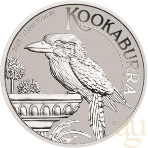 1/10 uncí platinová mince Austrálie Kookaburra 2022