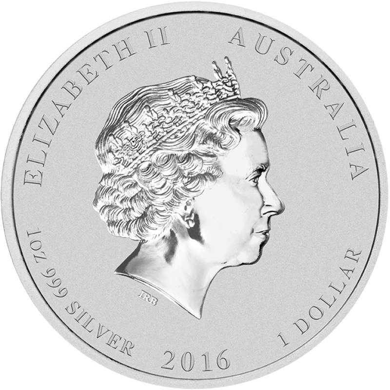 1 unce stříbrná mince Austrálie Lunar II opice 2016 - Privy Mark Löwe