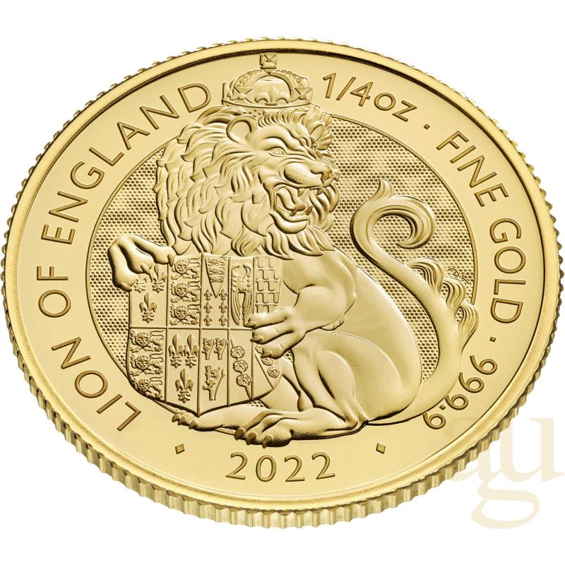 ZLATÁ MINCA 1/4 OZ THE ROYAL TUDOR BEASTS THE LION 2022 9406011