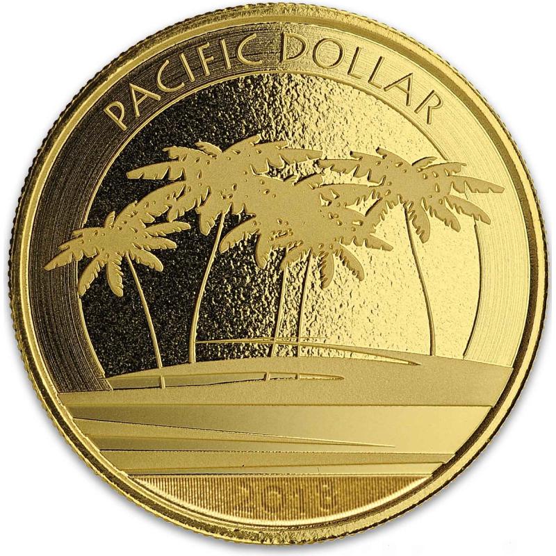 1 unce zlatá mince Fiji Pacific Dollar 2018