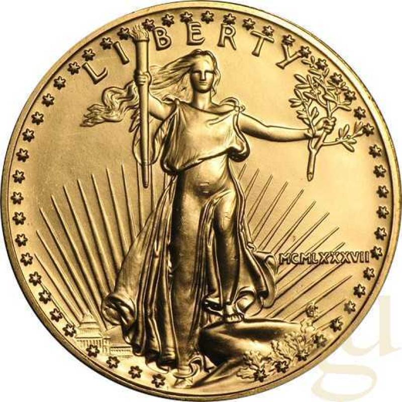 1 Unze Goldmünze American Eagle 1987