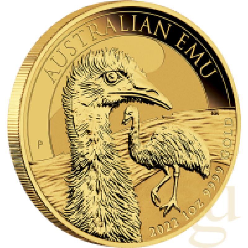 1 Unze Goldmünze Australien Emu 2022