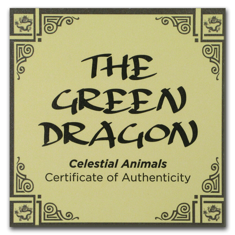 1 unce zlatá mince Niue Celestial Animals - The Green Dragon 2019