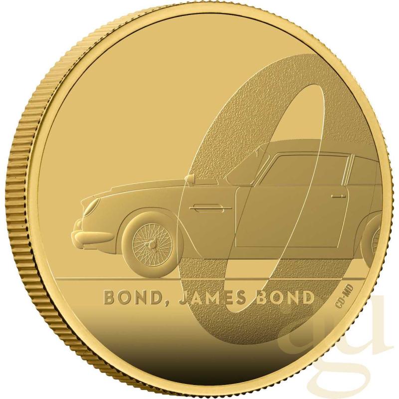 2 unce zlatá mince Großbritannien James Bond 007 DB5 - 2020 leštěná deska