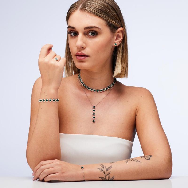 Náhrdelník BROSWAY Fancy Life Green AG 925/1000 FLG136