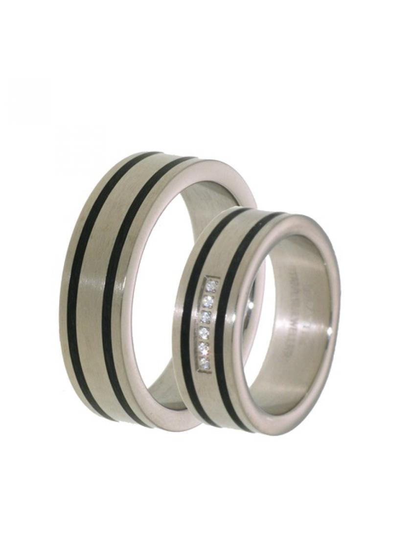 Titanový snubní prsten PATTIC PSTIR45301