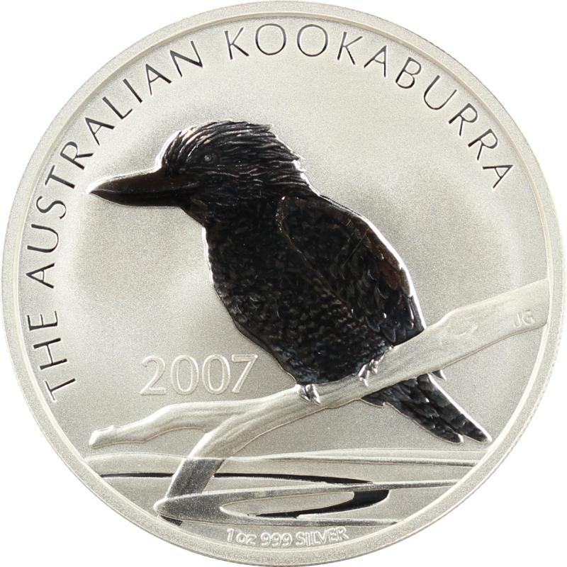 1 unce stříbrná mince Austrálie Kookaburra 2007