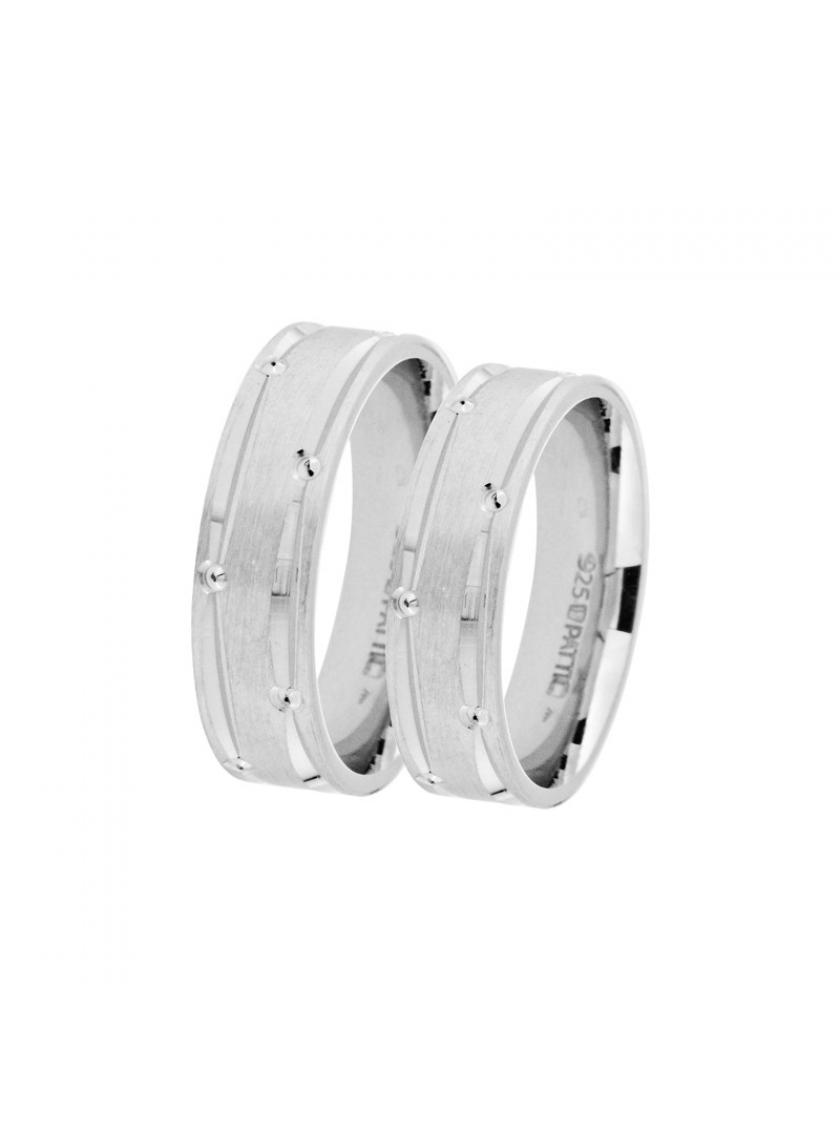 Stříbrný snubní prsten PATTIC AF1045