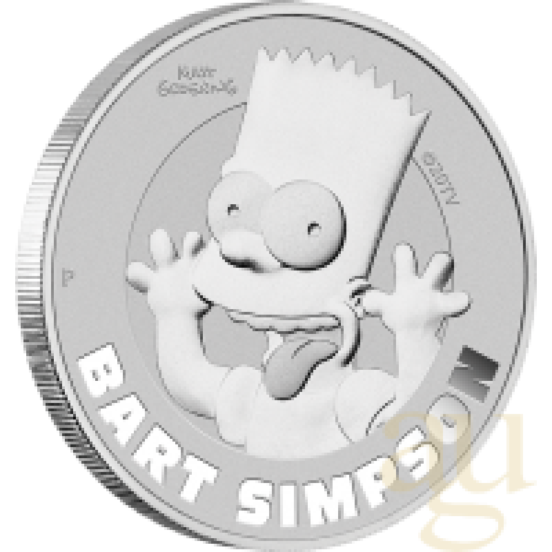 1 Unze Silbermünze Tuvalu Bart Simpson 2022