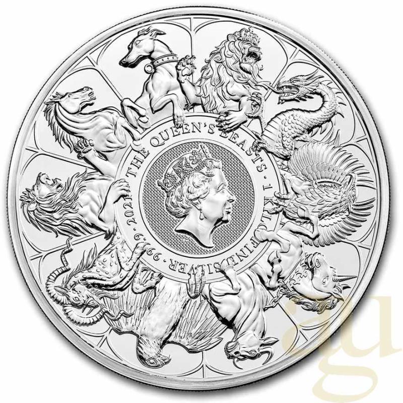 1 kilogram stříbrná mince Queens Beasts Completer Coin 2021