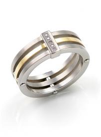 Titanový prsten BOCCIA s diamanty 0126-02