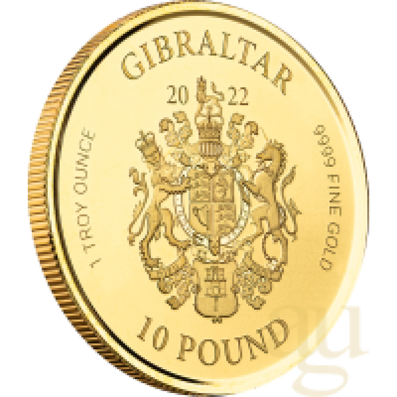 1 Unze Goldmünze Gibraltar War Elephant 2022