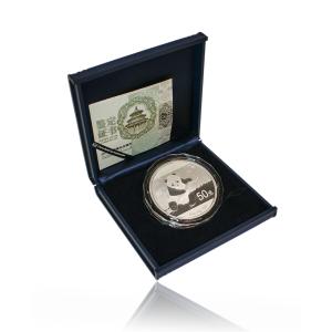 5 uncí stříbrná mince China Panda 2009 proof