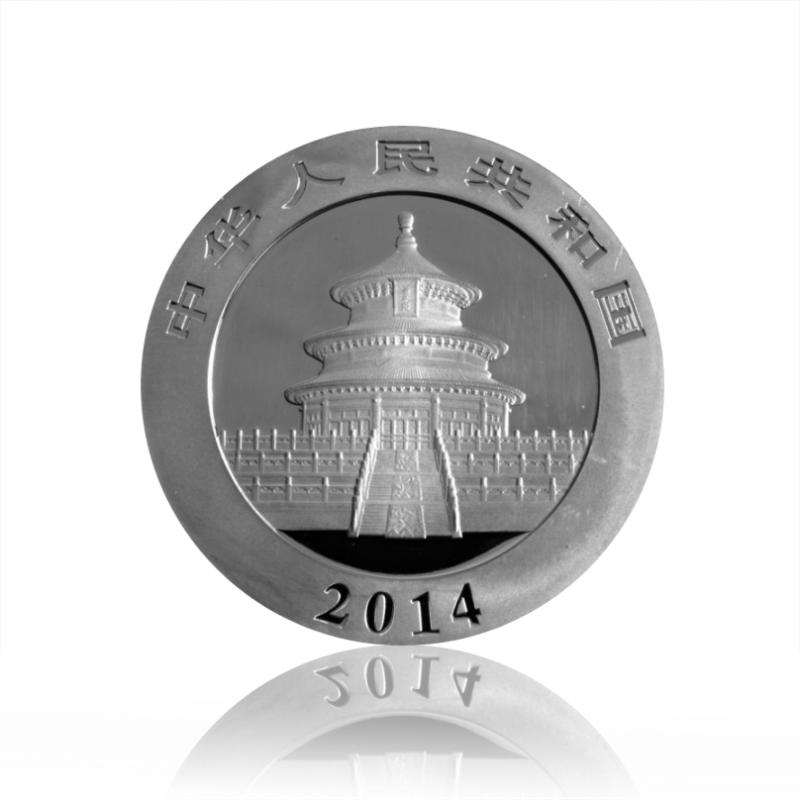 5 uncí stříbrná mince China Panda 2015 proof